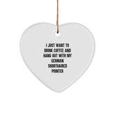 German Shorthaired Pointer Dog Gifts, Funny Quote Heart Ornament, Gifts from Family, Heartfelt Christmas Memorable Present for German Shorthaired Pointer Dog Lovers, Unique Christmas Unique Gifts - Image 1